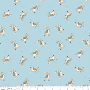 The Tale of Peter Rabbit - Toss Blue - By the Half Yard - C14702 Blue
