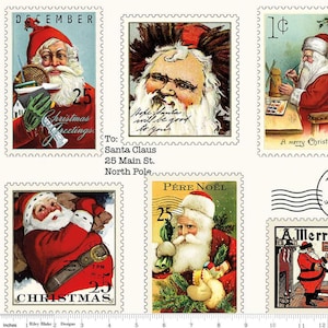 Nicholas - Nicholas Stamps - J. Wecker Frisch - Riley Blake Designs - C12333 - tagliato a misura