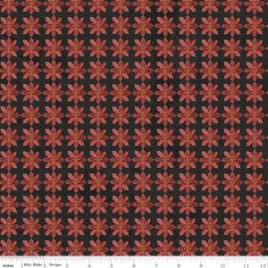 Letzte Chance - Kringle - Weihnachtssterne Holzkohle - Halbe Yard - Teresa Kogut - Riley Blake Designs -C13443 Holzkohle