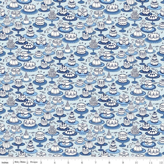 Afternoon Tea×LIBERTY/ Flower pattern OP Afternoon Tea A- Liberty Garden Party Blue China - Liberty Fabrics
