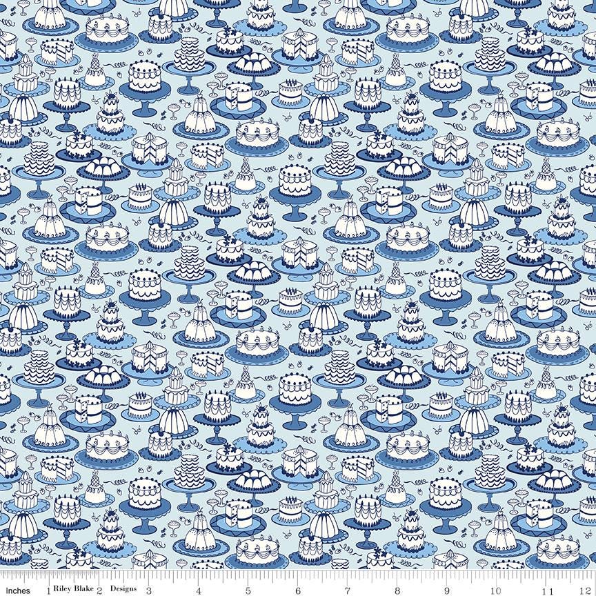 Afternoon Tea×LIBERTY/ Flower pattern OP Afternoon Tea A- Liberty Garden Party Blue China - Liberty Fabrics