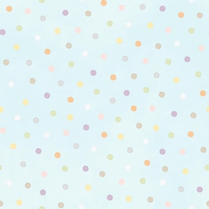 Multi Dots -  Little Chicks Flannel - By the Half Yard - Bonnie Sullivan -  #F10565 Aqua