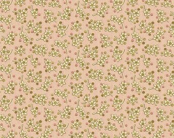 Bed of Roses - Sweet Mint - Sweet Pink - by the half yard - Laundry Basket Quilts - Andover Fabrics - A 8987 LE