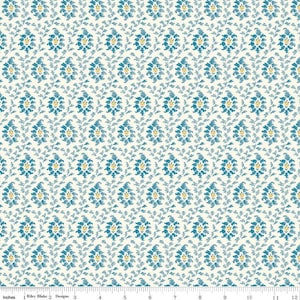 Liberty Daisy Bazaar - Blue - By the Half Yard - The Emporium Collection 1 by Liberty Fabrics for Riley Blake Designs