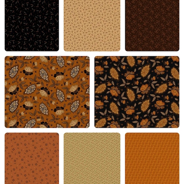 Cheddar and Coal by Pam Buda Fat Quarter Bundle Etsy