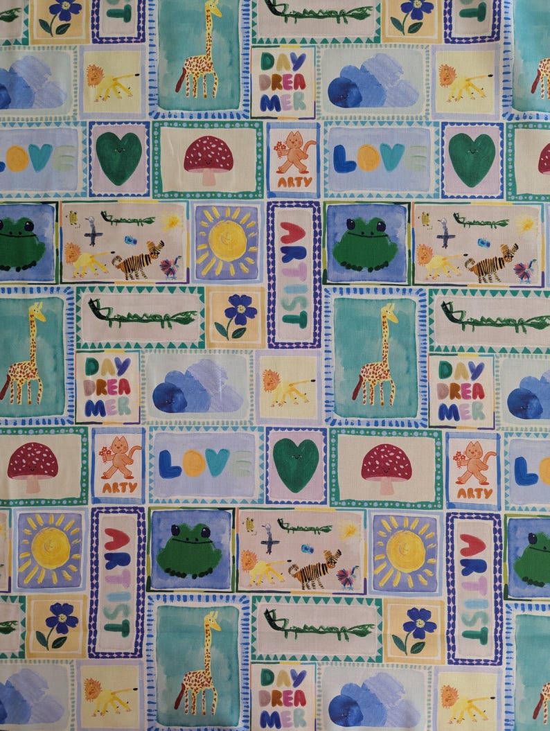 Patchwork Sky - Patchwork-collectie van Wee Blue Bell - Lewis en Irene - blauw afbeelding 2