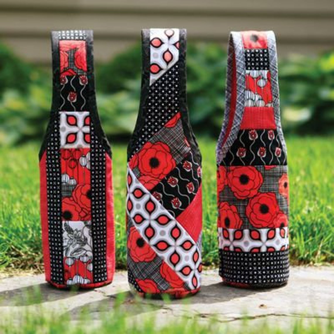 Quilt as You Go Wine Tote Pattern 3 Sew by Number Printed Etsy