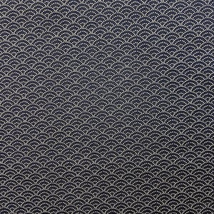 Waves on Navy by Cosmo  - Classic Japanese Style Cotton - By The Half Yard