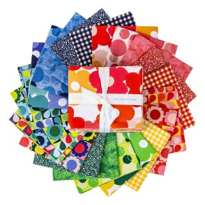 Copacetic Build Your Own FQ Bundle -Mod Flowers and Ginghams - Julia Frazier for Riley Blake Designs