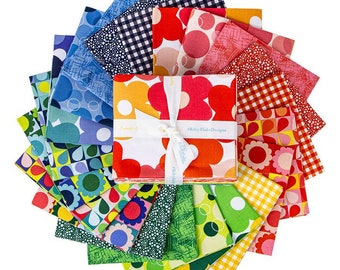 Copacetic Build Your Own FQ Bundle -Mod Flowers and Ginghams - Julia Frazier for Riley Blake Designs