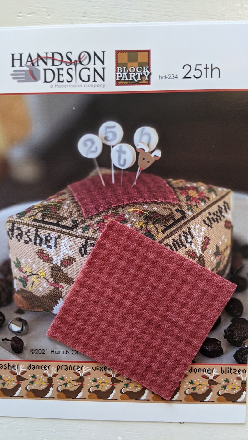 hd234 25th Hands On Design Block Party Pincushion