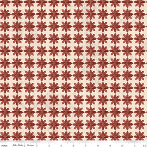Kringle - Weihnachtssterne Creme - Halbe Yard - Teresa Kogut - Riley Blake Designs -C13443 Creme