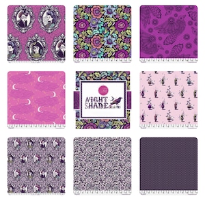 Nightshade Deja Vu - Build Your Own FQ Bundle - Tula Pink- Free Spirit Fabrics