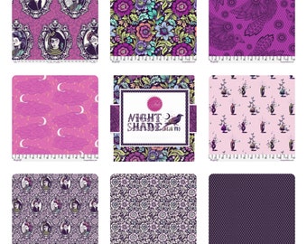 Nightshade Deja Vu - Build Your Own FQ Bundle - Tula Pink- Free Spirit Fabrics