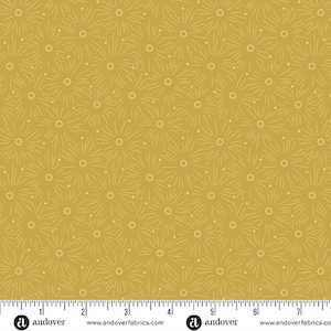 Sykorg - Lantana Gyllengul Tonal, halvmeter - Tvättkorg Quilts - Andover Fabrics - 956Y