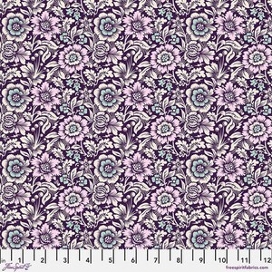 Nightshade Deja Vu - Mini Spider Blossom Nerium - By the Half Yard - Tula Pink Free Spirit Fabrics - PWTP211