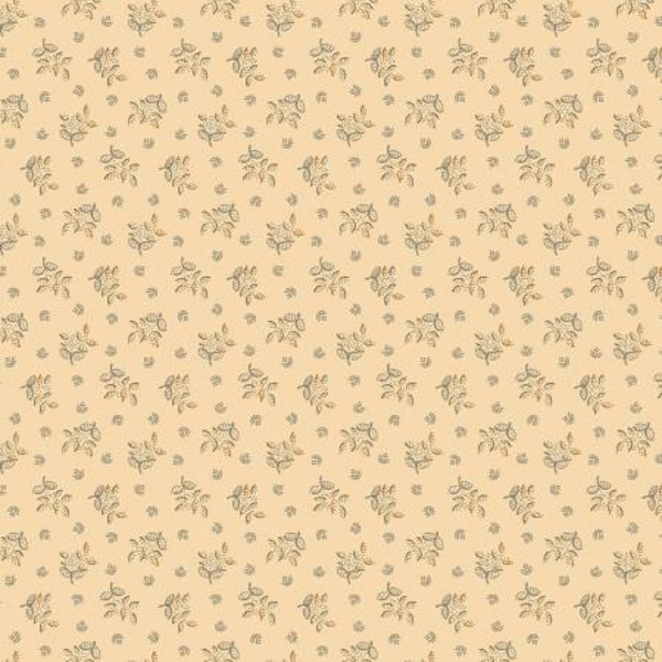 Cream Summer Leaves - By the Half Yard - Pam Buda Marcus Fabrics - Piecemakers Sampler Collection - R170794 Cream