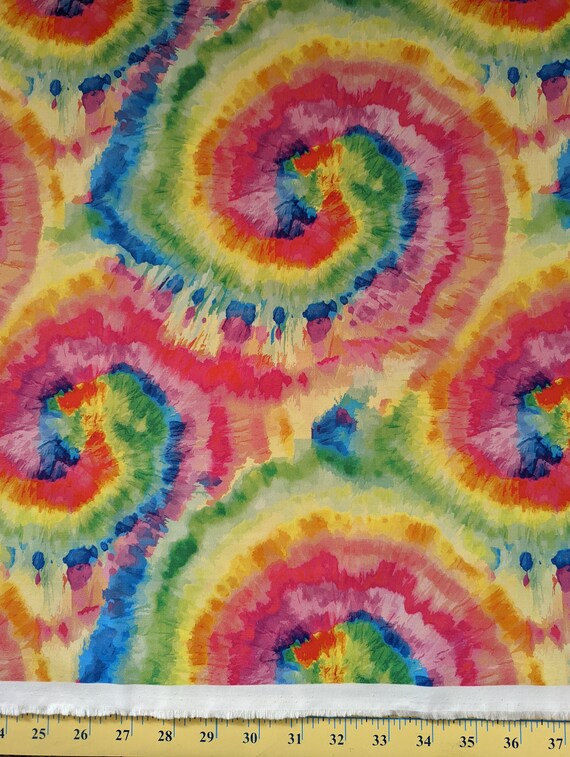 Riley Blake Tie Dye Bright Digital Fabric