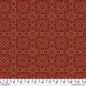 The Cotswold Holiday Collection - Brophy Trellis Wine - By the Half Yard - The Original Morris & Co. for Free Spirit - PWWM046.Wine