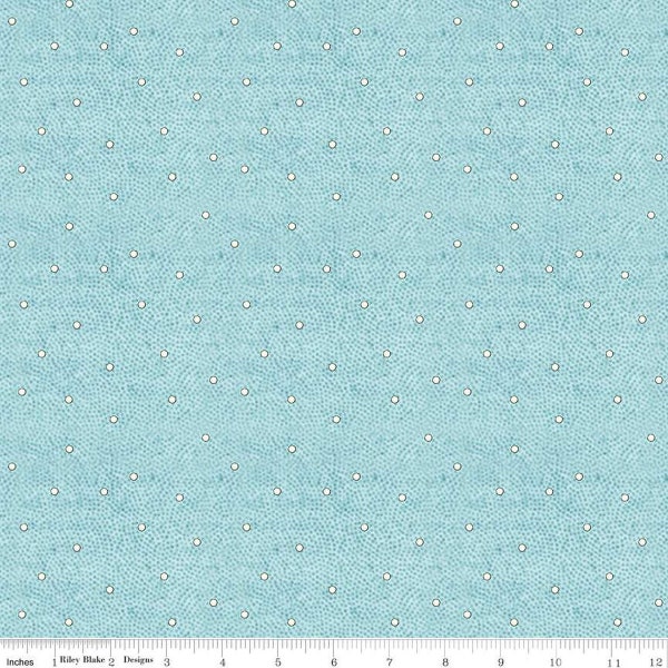 Nicholas  - Snow Dot Texture Blue - J. Wecker Frisch - Riley Blake Designs - C12342- BTHY