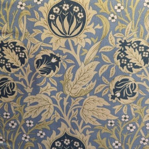Emery Walkers House - Elmcote - Dearie Blue - By the Half Yard - The Original Morris & Co. for Free Spirit - PWWM0113