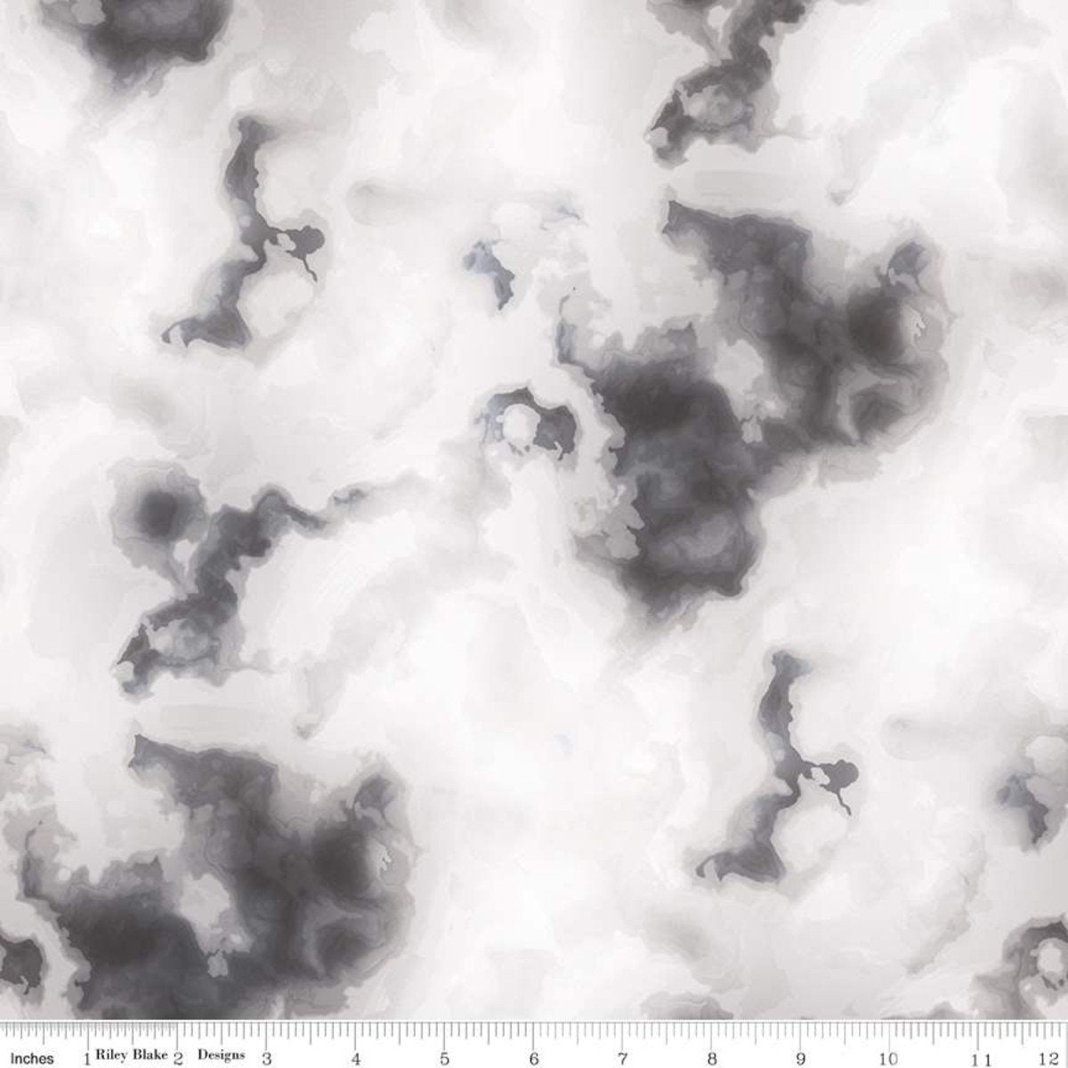 Tie Dye Tonal Black - Riley Blake - by the Half Yard - Etsy