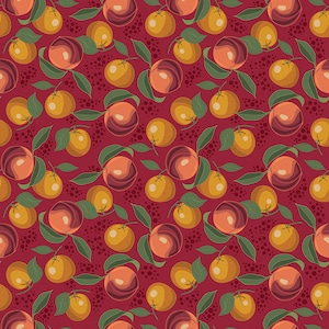 Petal Song - Fuzzy Navel Cranberry - By the Half Yard -  Corri Sheff - Riley Blake Designs - 13714