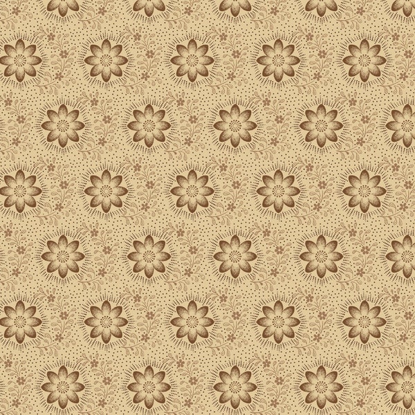 Redwood  - By the Half Yard - Pam Buda Marcus Fabrics - Redwood Cupboard Collection - R170425 Beige