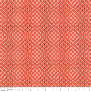 Wild Rose - Tiny Flowers Cayenne - By the Half Yard  - Riley Blake Designs - 14047-Cayenne