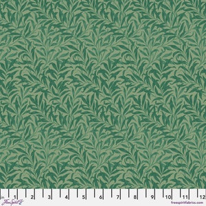 The Cotswold Holiday Collection -Willow Boughs Green - By the Half Yard - The Original Morris & Co. for Free Spirit - PWWM030.Green