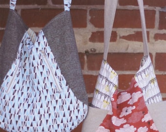 241 Tote - Noodlehead - Over the Shoulder Tote with Pocket Options - Ana Graham