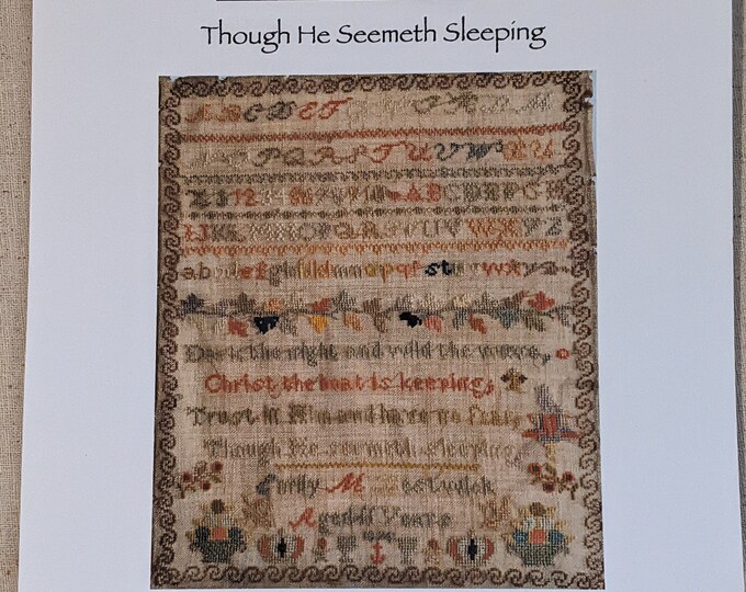 Lucy Beam Though He Seemeth Sleeping Cross Stitch Pattern - Etsy