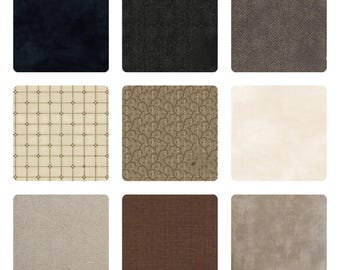 Woolies Flannel Neutrals - Build Your Own Fat Quarter Bundle - Cream, Tans, Browns, Black