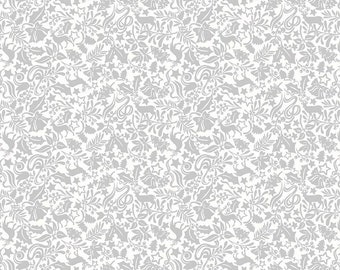 Liberty Woodland Christmas Collection - Enchanted Forest - Silver  - By the Half Yard - Liberty Fabrics for Riley Blake Designs