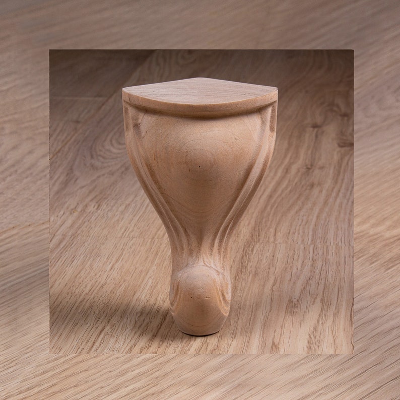 Queen Anne legs Set of 4 cabriole Furniture Leg Unfinished Etsy