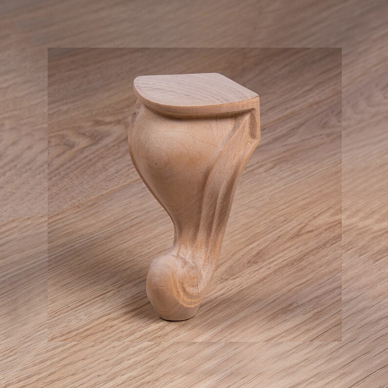 Queen Anne legs Set of 4 cabriole Furniture Leg Unfinished Etsy