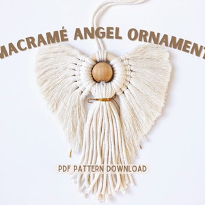 Christmas Angel Pattern, Macrame Ornaments, Holiday Craft Tutorials, Handmade Holiday Decor, DIY Tree Ornament, Christmas Crafts, DIY Angel