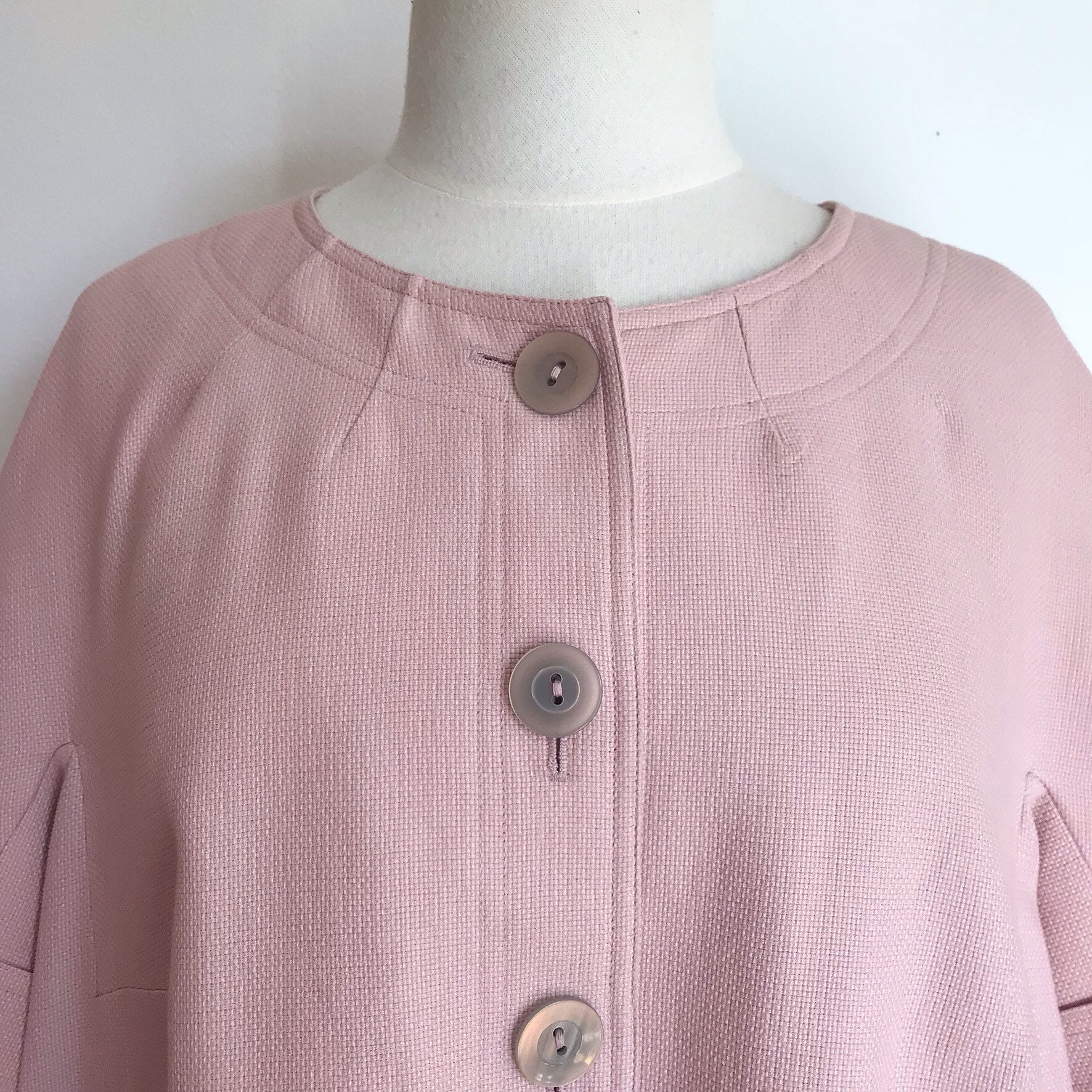 Vintage Clothing. Jones New York Pale Baby Pink Short Sleeve | Etsy