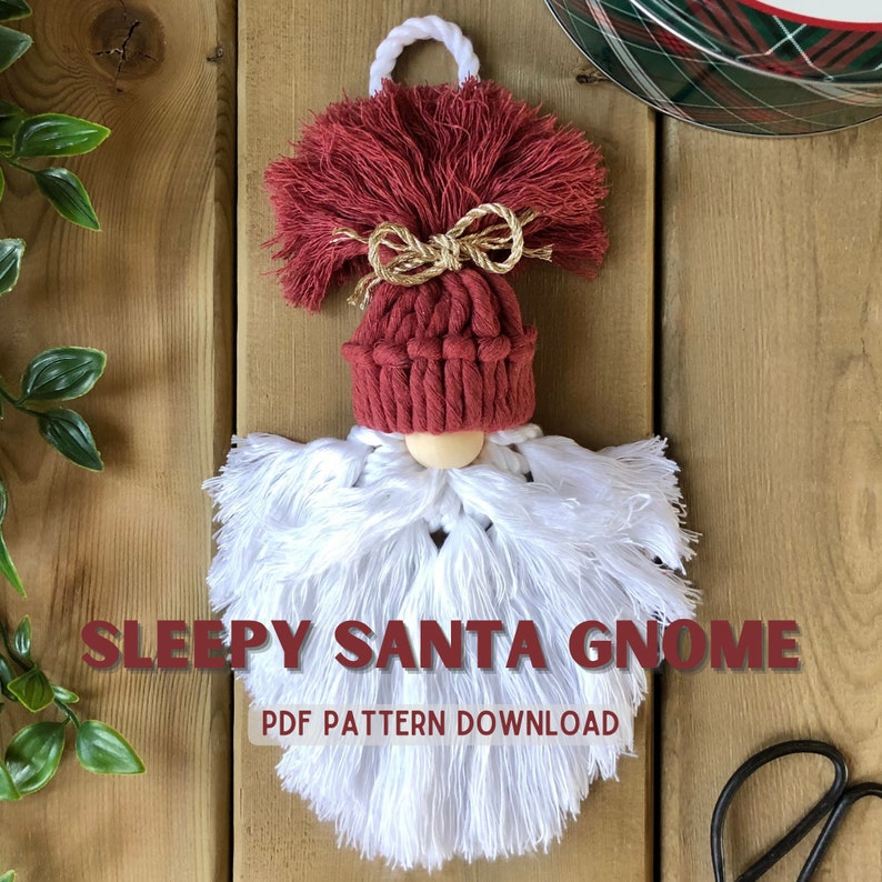 Cute Christmas Decor, Holiday Craft Tutorials, DIY Christmas Gifts, Macrame Ornaments, Bundle Craft Pack, DIY Santa Craft, Macrame Patterns image 3