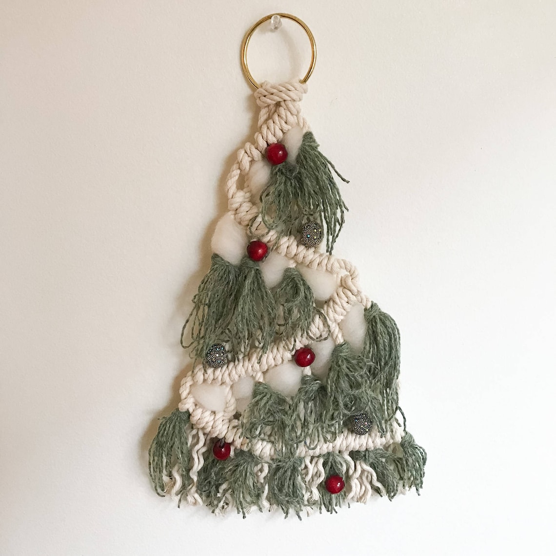 Macrame Christmas Tree Pattern. Holiday Home Decor DIY Etsy