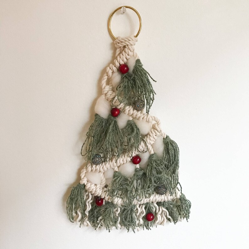 Macrame Christmas Tree Pattern. Holiday Home Decor DIY Etsy