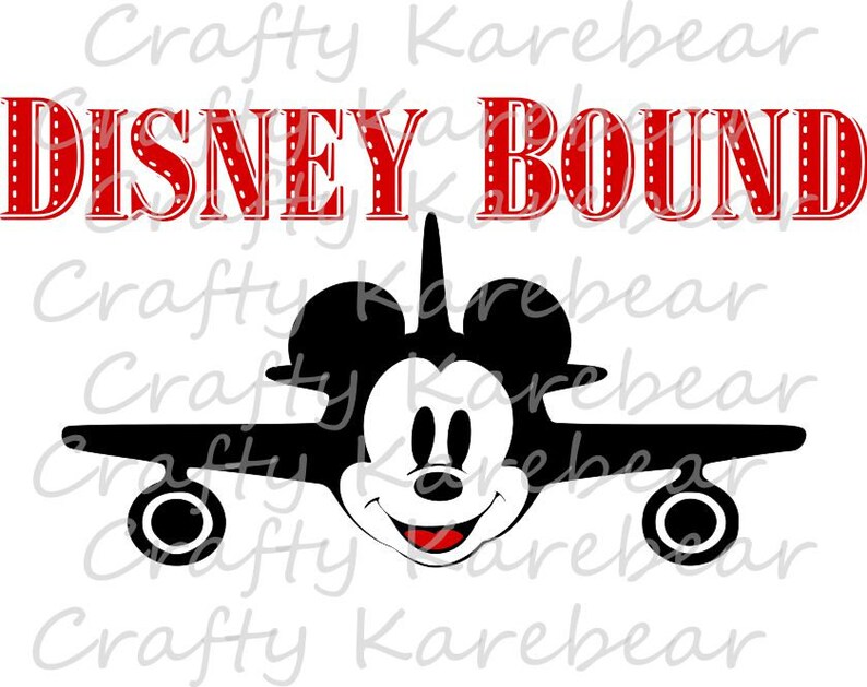 Download Disney Bound Mickey Disney Plane SVG Digital File Download ...