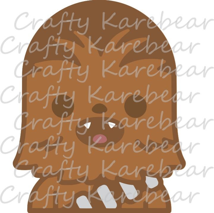 Chewbacca SVG and DXF Digital File | Etsy