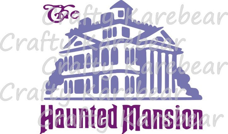 Download Haunted Mansion SVG and DXF Digital File Download | Etsy