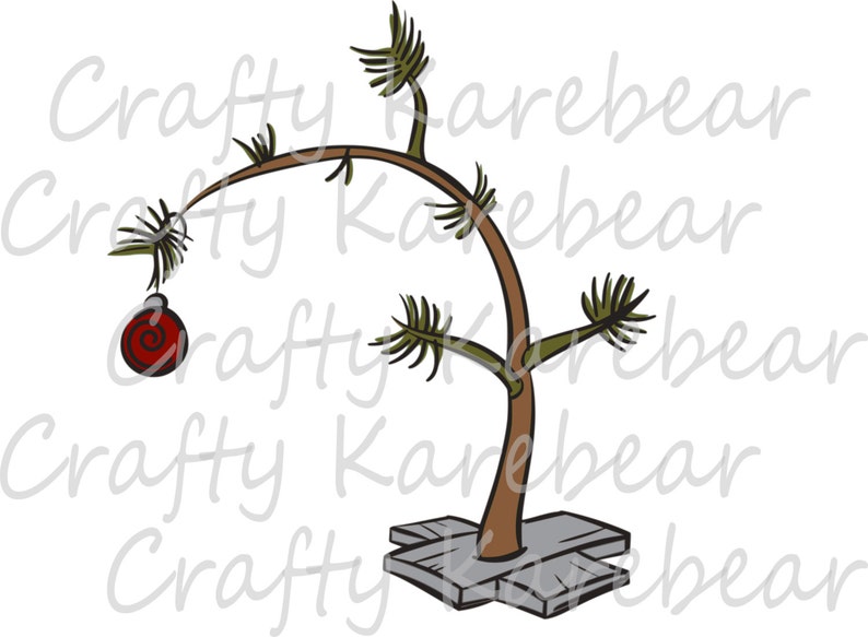 Download Charlie Brown Christmas Tree SVG and DXF Digital File ...