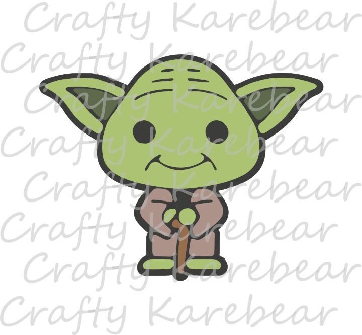 Yoda SVG and DXF Digital File