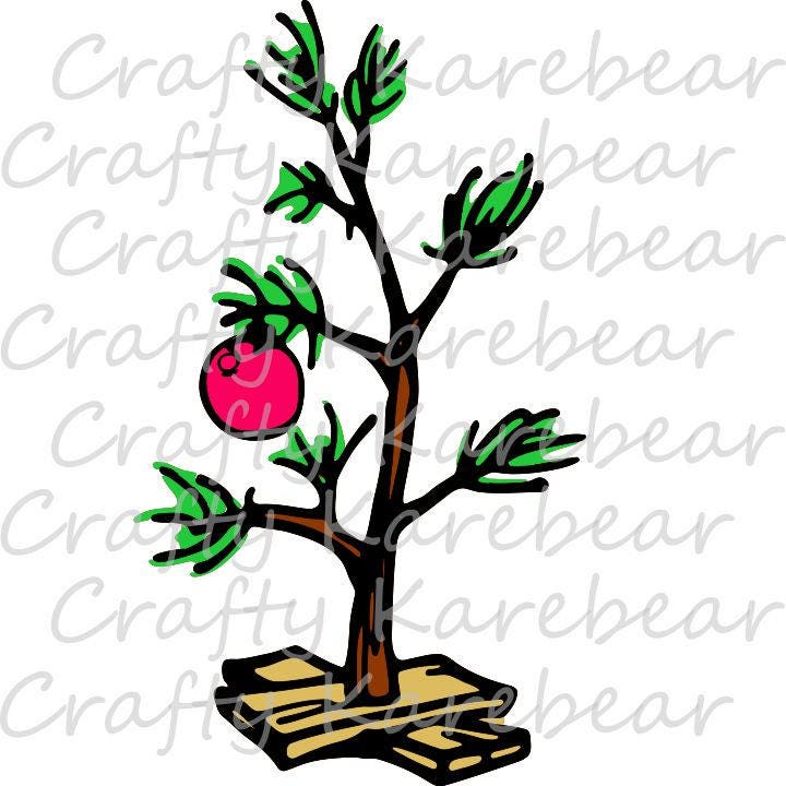 Download Charlie Brown Happy Christmas Tree SVG Digital File ...