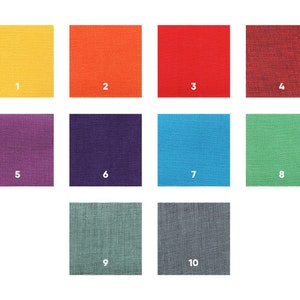 Bookcloth colour options