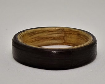 Black bentwood ring | handmade bentwood ring | order any size