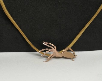 Spider | spider series | handmade copper pendant | unique jewellery design | tarantula